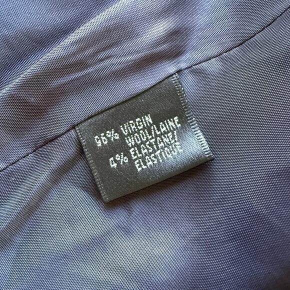 Lafayette 148 Navy Blue Blazer size 10 scuffing good overall condition - Picture 7 of 13